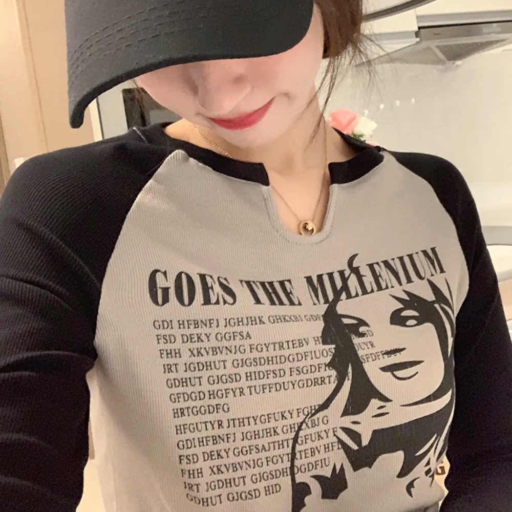 Women's Japanese Comic Girl Long Sleeve Shirt