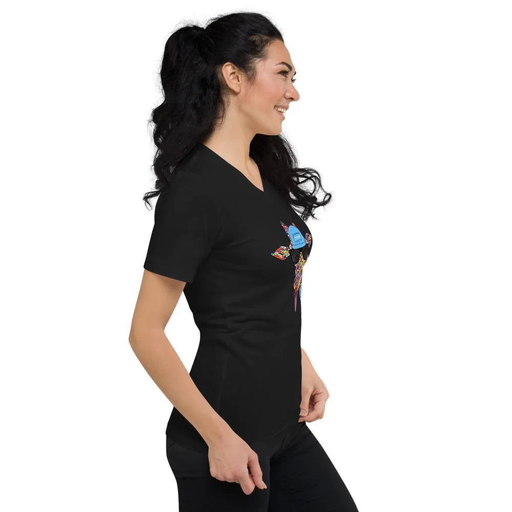 Women's OG Giraffe V-Neck Shirt