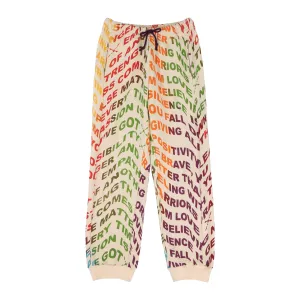 Women's Wisdom Printed Joggers in Beige