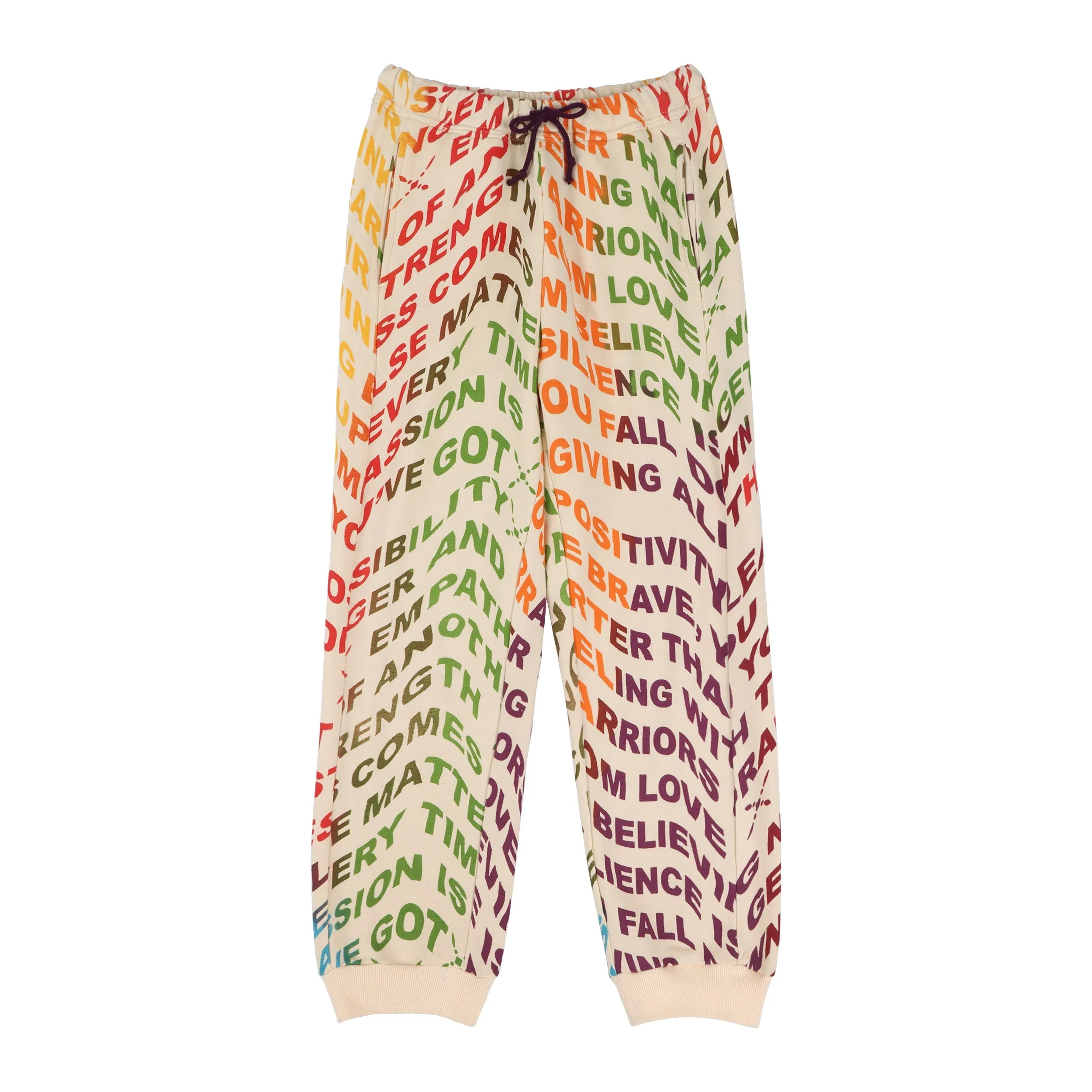 Women's Wisdom Printed Joggers in Beige