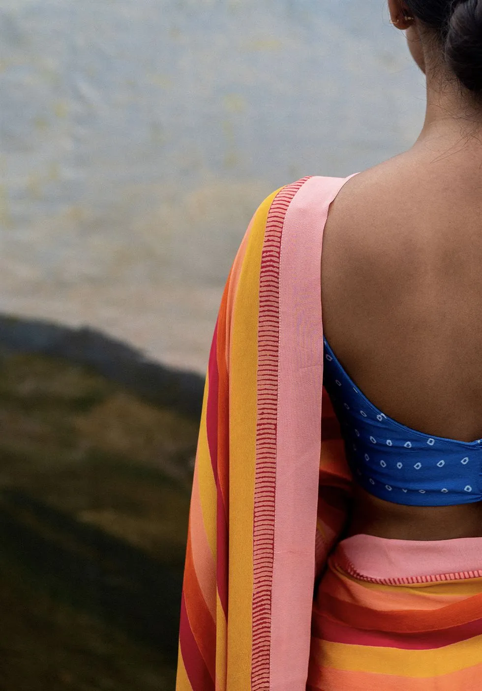 Yam   I   Chianti Nilofer Saree SAREE Blouse Not Included CREPE MULTI An Indian Summer YAMSR11
