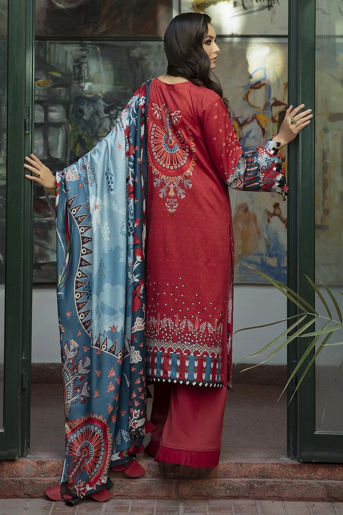 ZEAL | Jazmin Iris Winter Collection 2021 | Unstitched Embroidered Viscose Slub Khaddar Suit