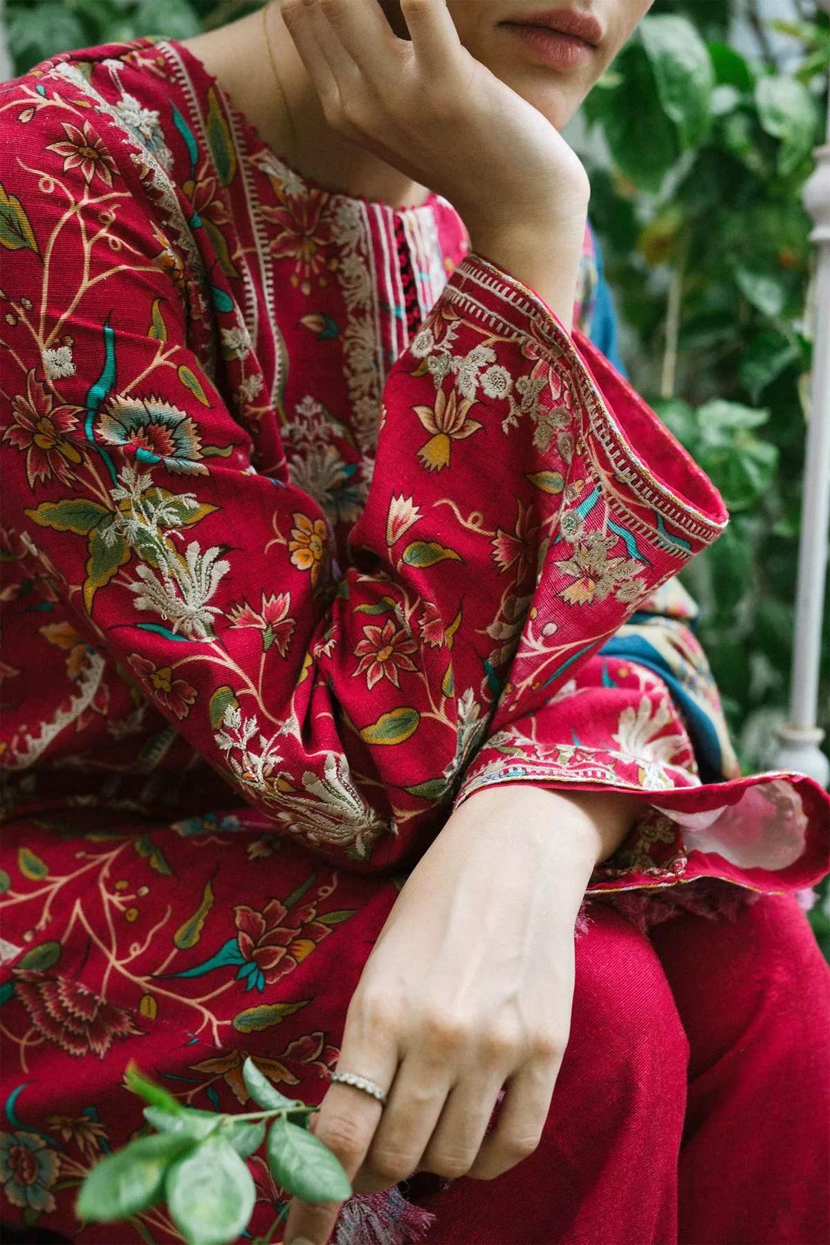 ZW21-1A |  Zara Shahjahan Coco Winter 2021 Collection | Unstitched Embroidered Khaddar Suit